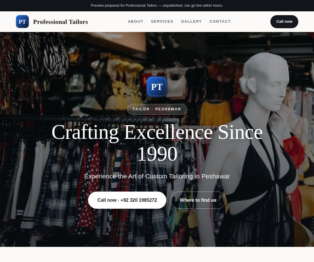Professional Tailors