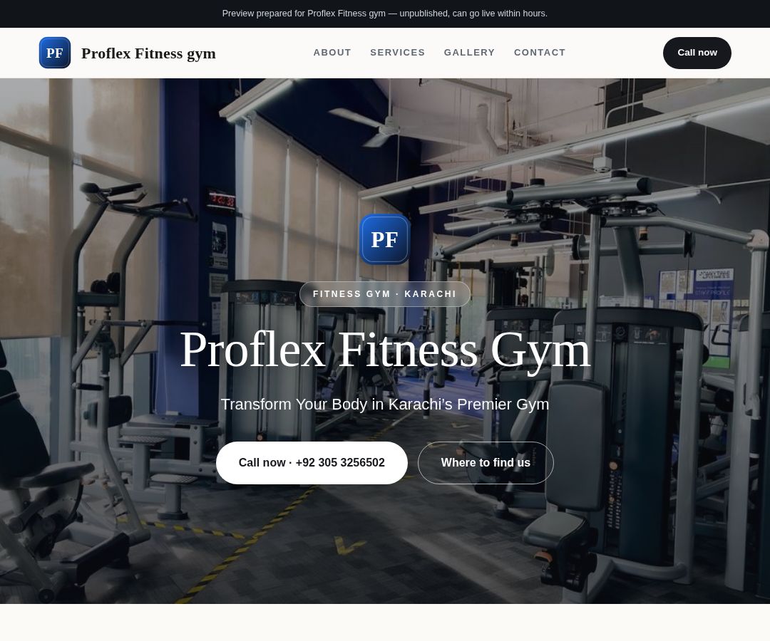 Proflex Fitness gym