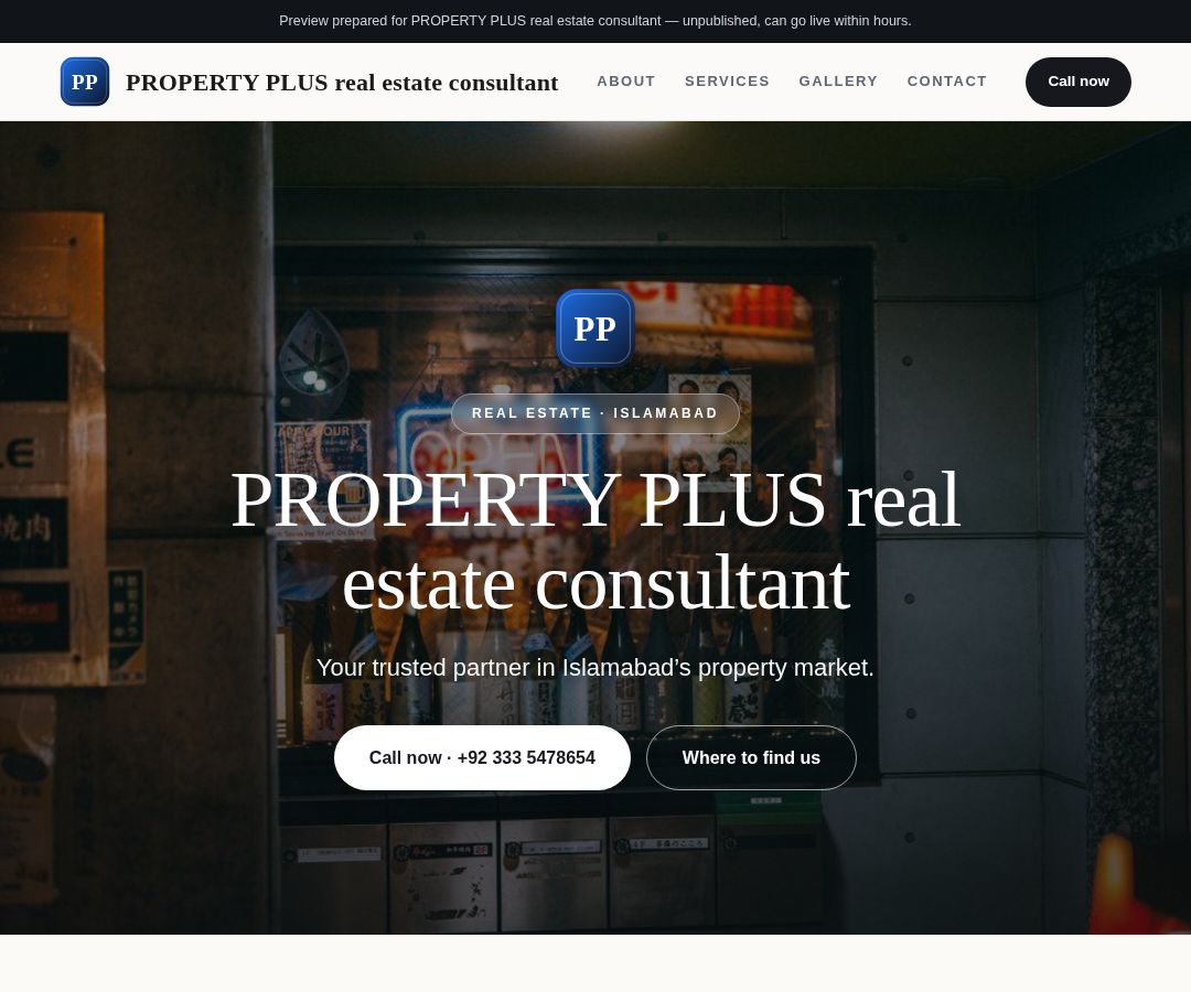 PROPERTY PLUS real estate consultant