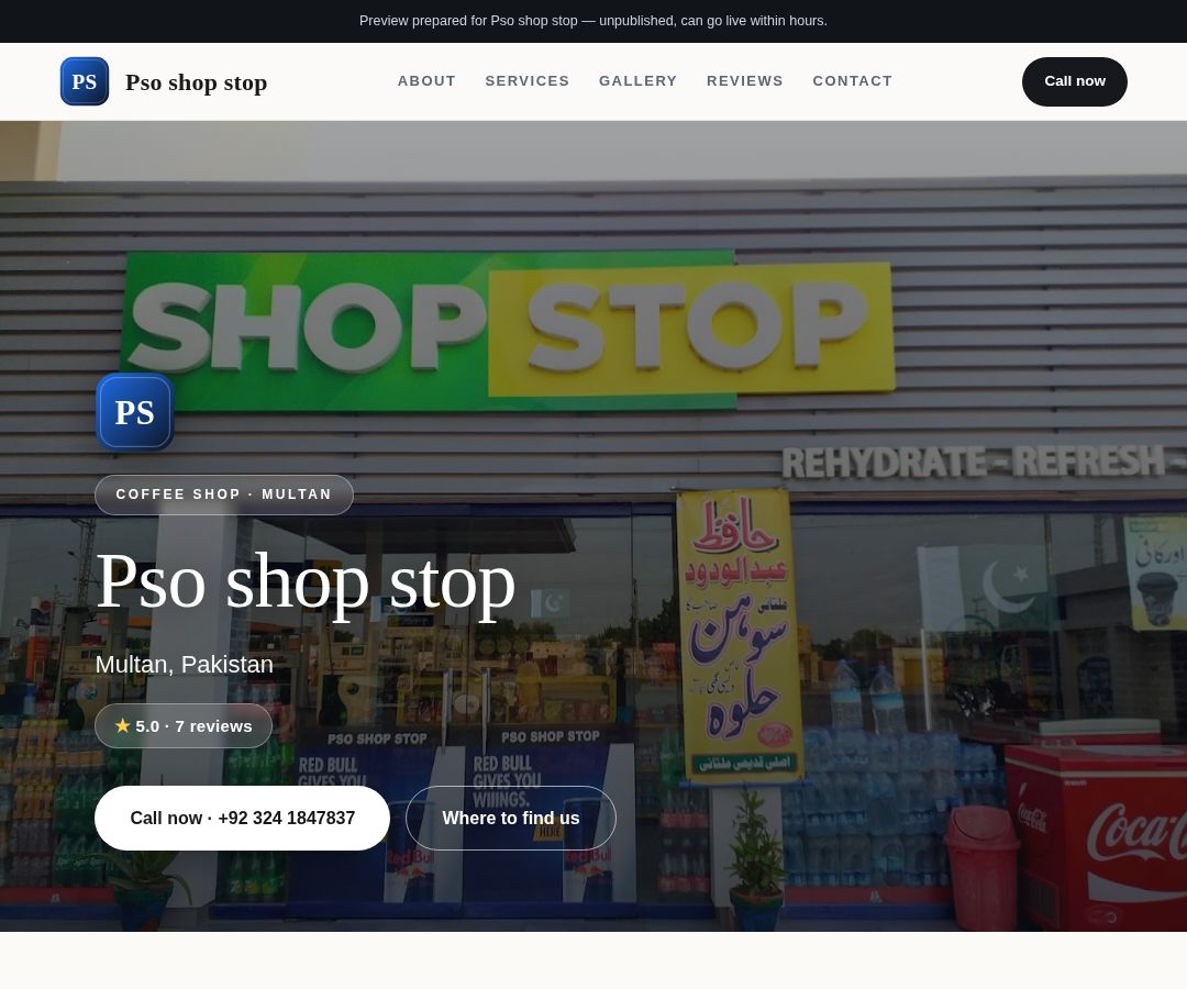 Pso shop stop