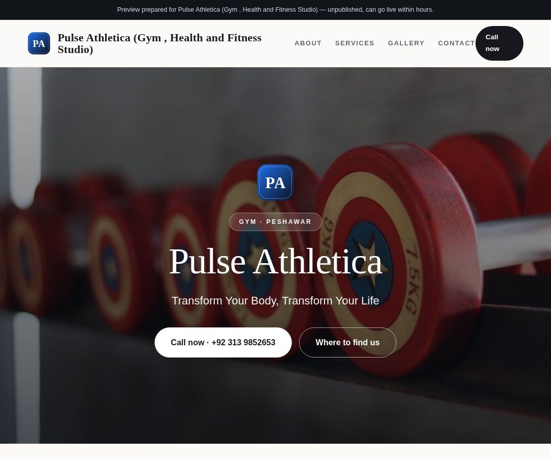 Pulse Athletica (Gym , Health and Fitness Studio)
