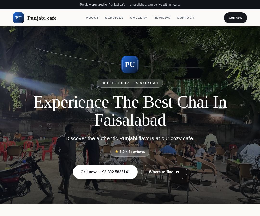 Punjabi cafe