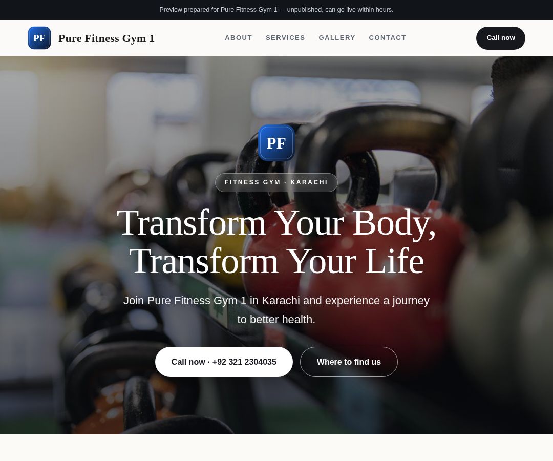 Pure Fitness Gym 1