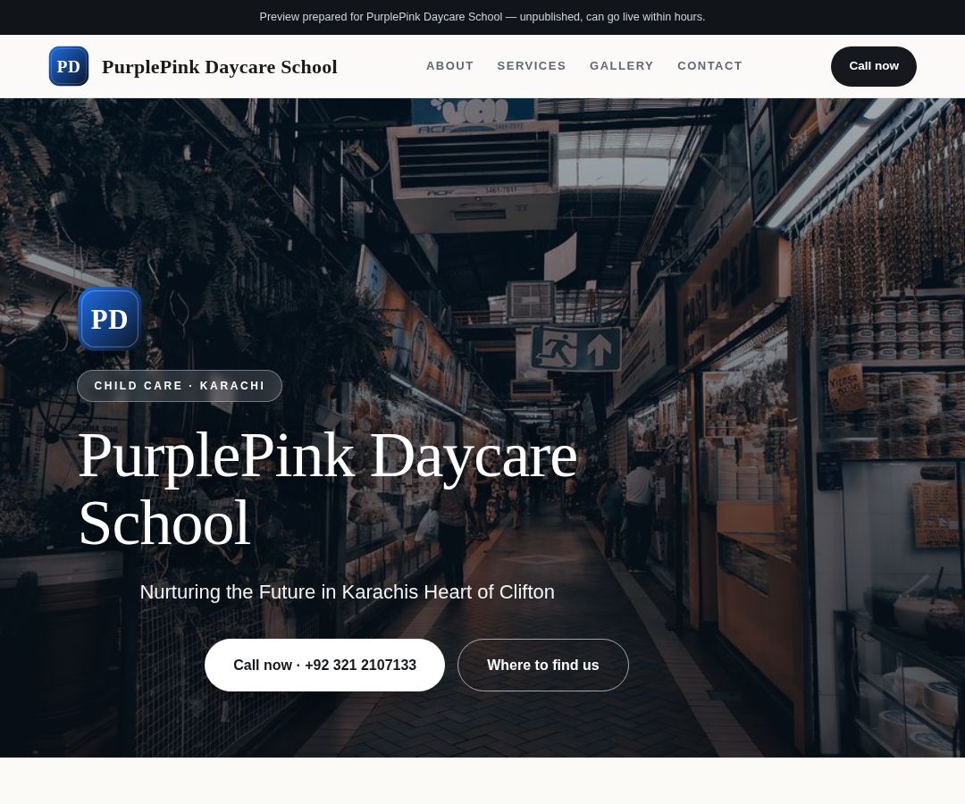 PurplePink Daycare School