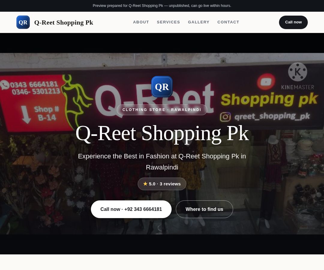 Q-Reet Shopping Pk