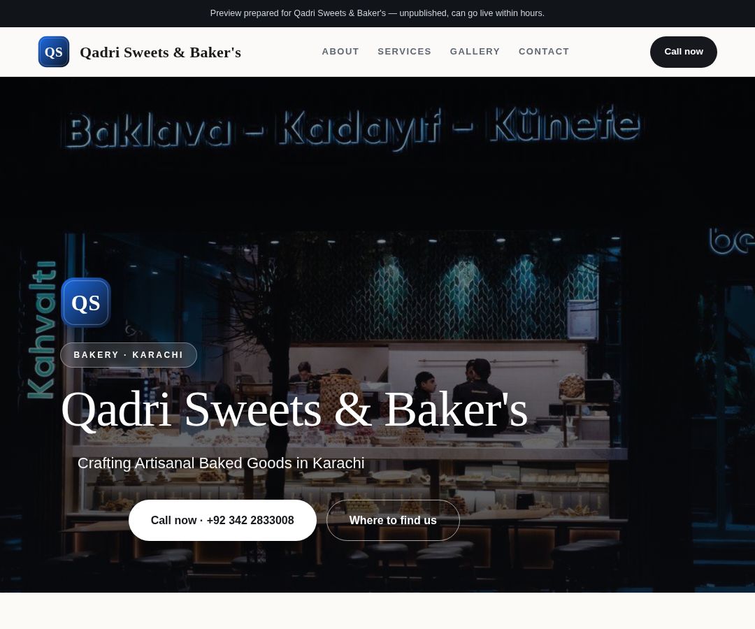 Qadri Sweets & Baker's