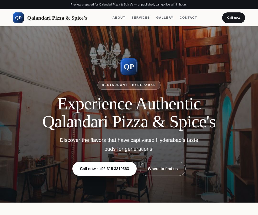 Qalandari Pizza & Spice's