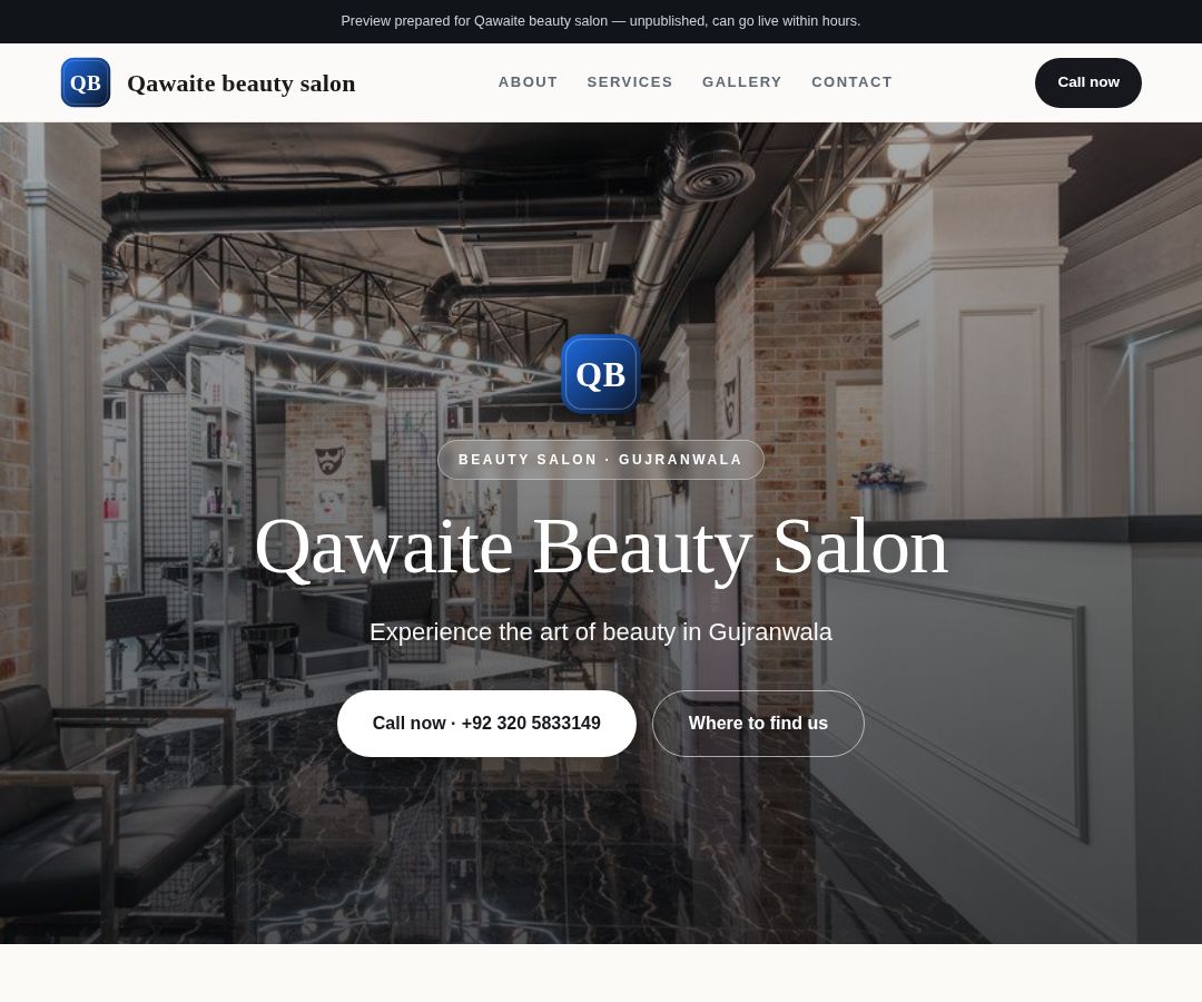 Qawaite beauty salon