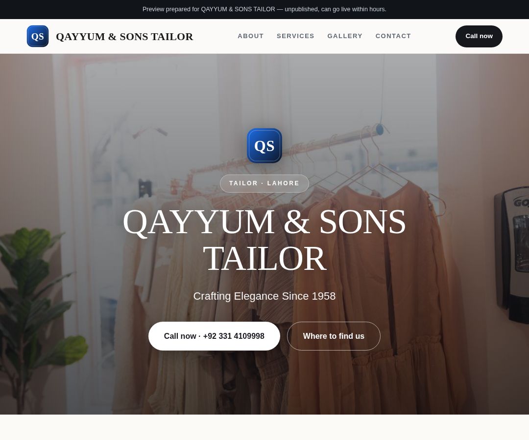 QAYYUM & SONS TAILOR