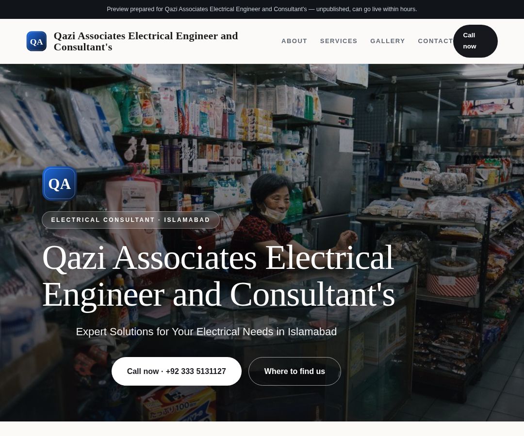 Qazi Associates Electrical Engineer and Consultant's