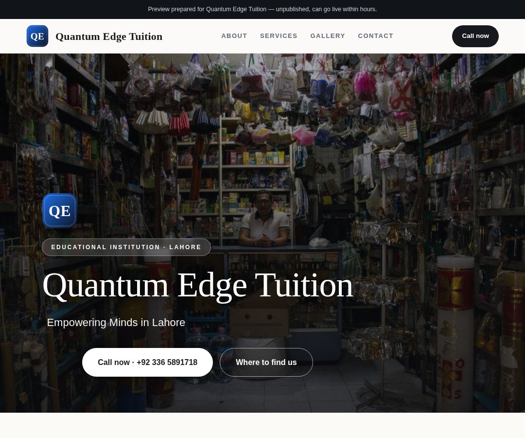 Quantum Edge Tuition