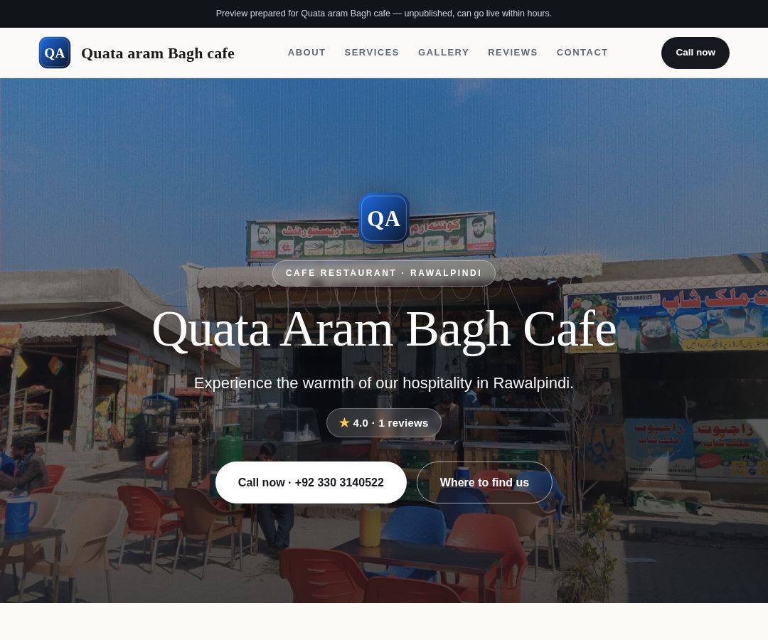 Quata aram Bagh cafe