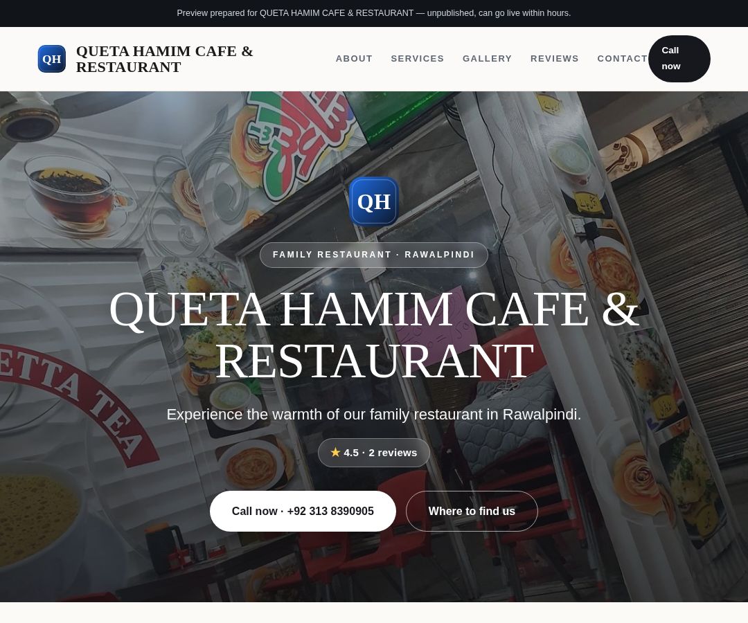 QUETA HAMIM CAFE & RESTAURANT