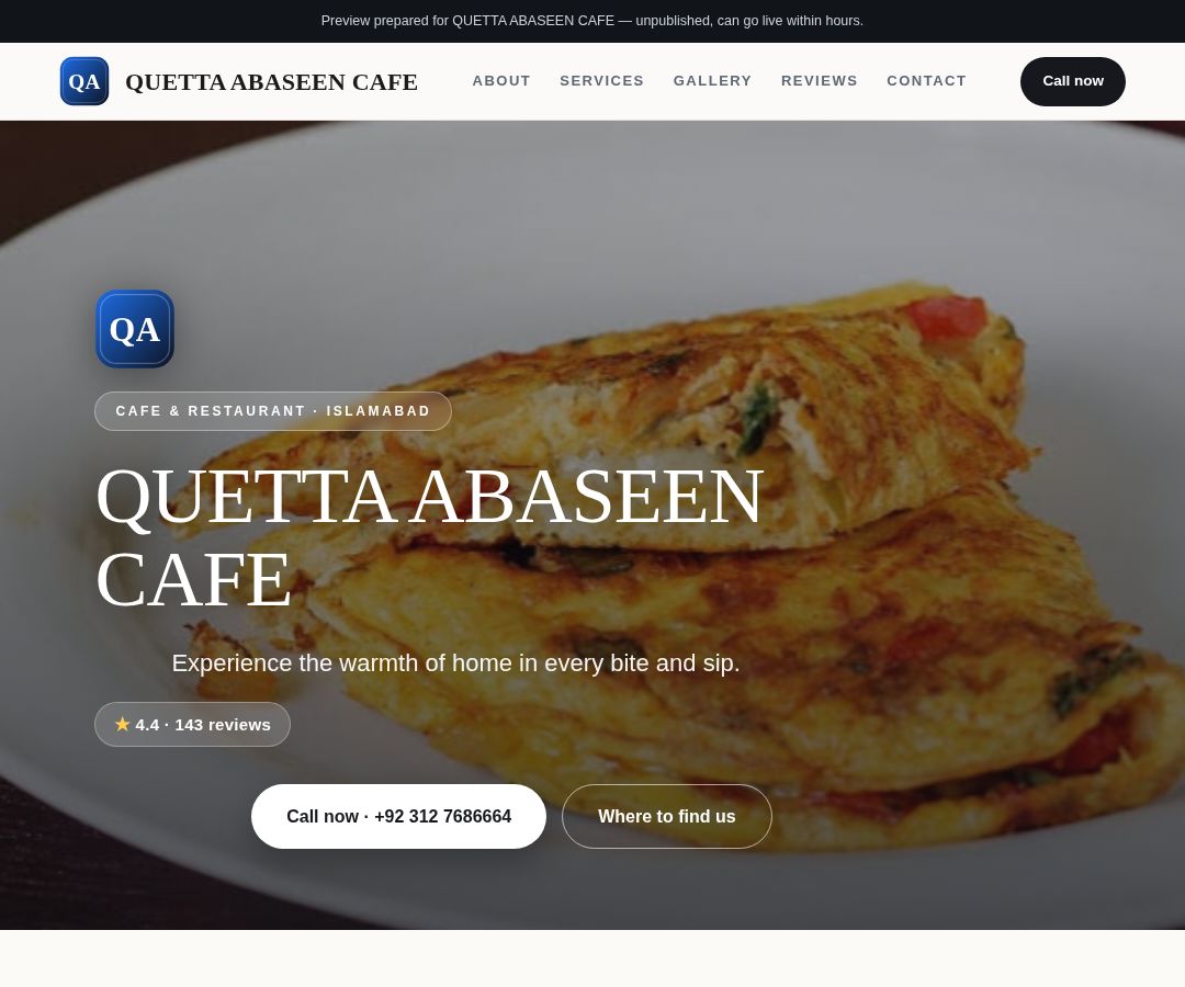 QUETTA ABASEEN CAFE