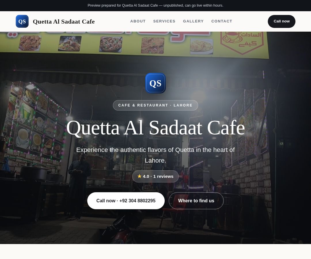 Quetta Al Sadaat Cafe