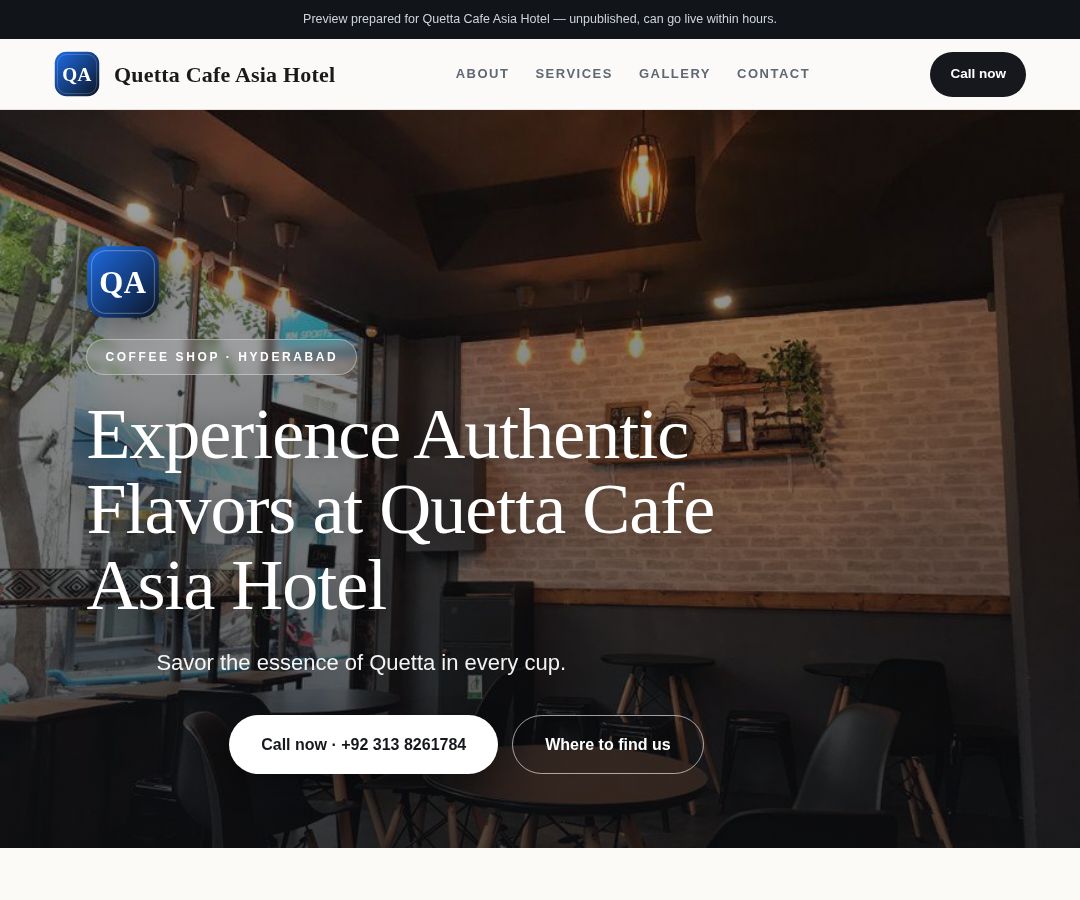 Quetta Cafe Asia Hotel