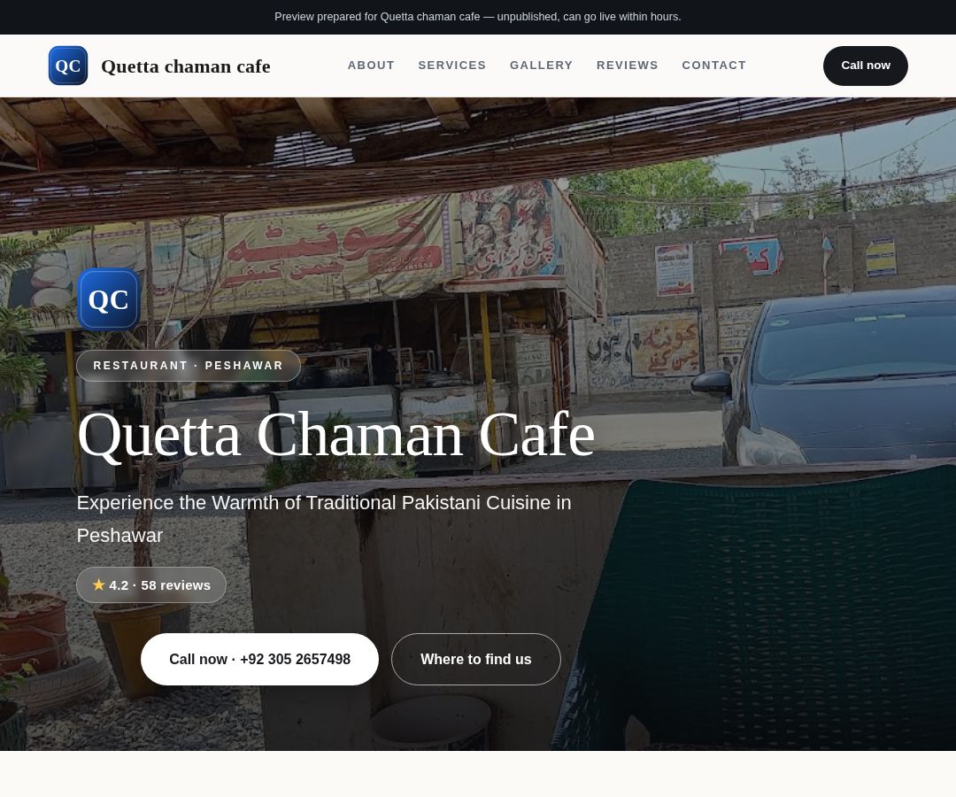 Quetta chaman cafe