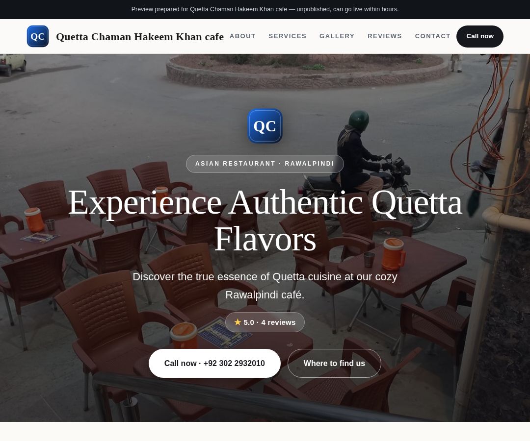 Quetta Chaman Hakeem Khan cafe
