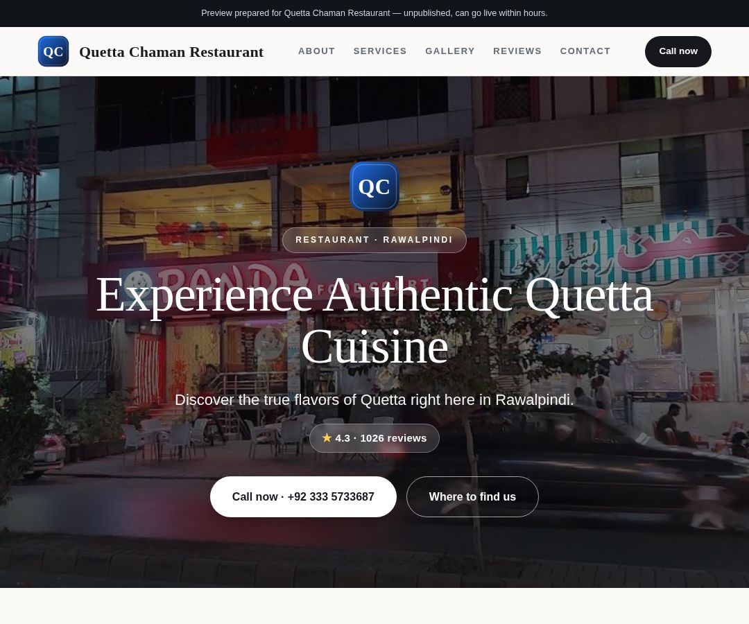 Quetta Chaman Restaurant