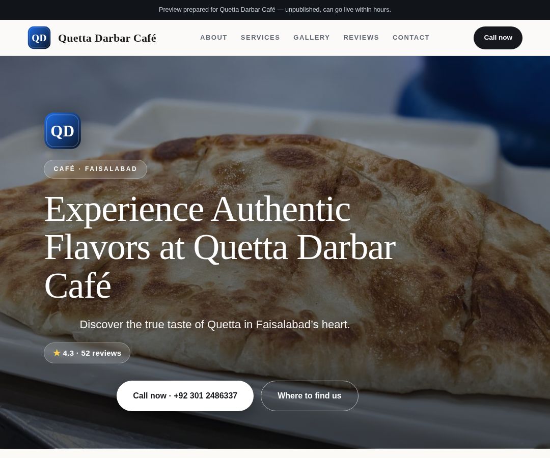 Quetta Darbar Café