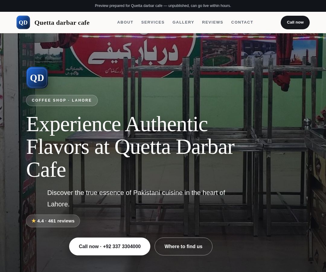 Quetta darbar cafe