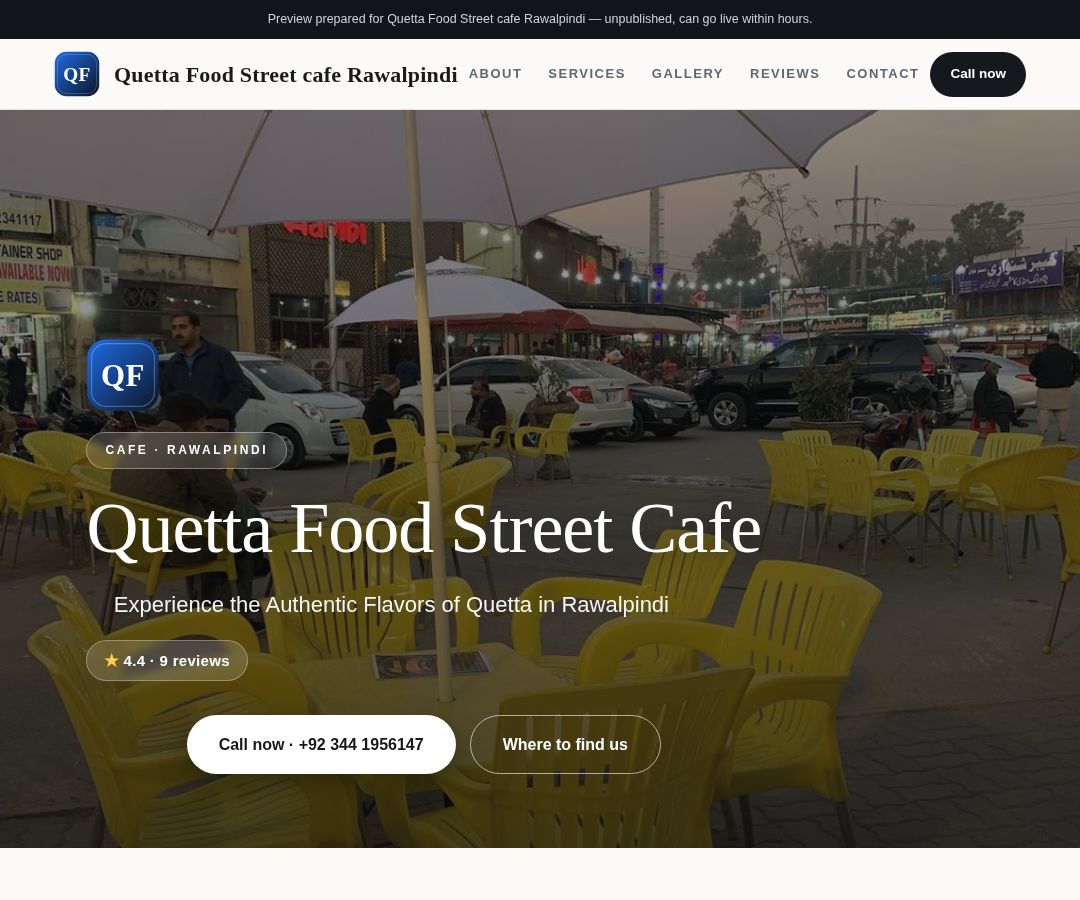 Quetta Food Street cafe Rawalpindi