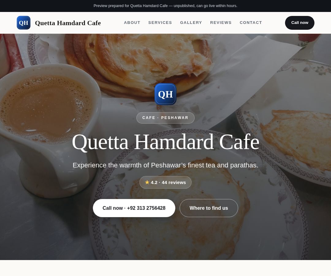 Quetta Hamdard Cafe