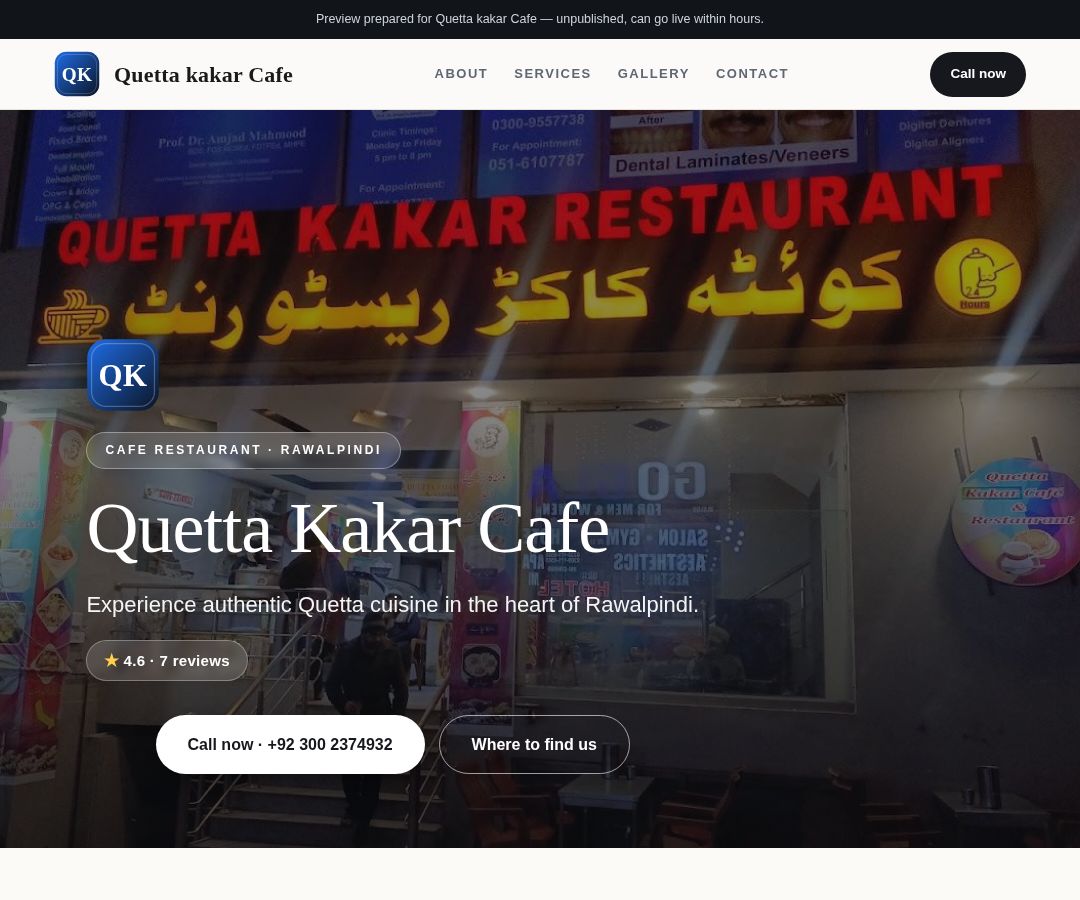 Quetta kakar Cafe