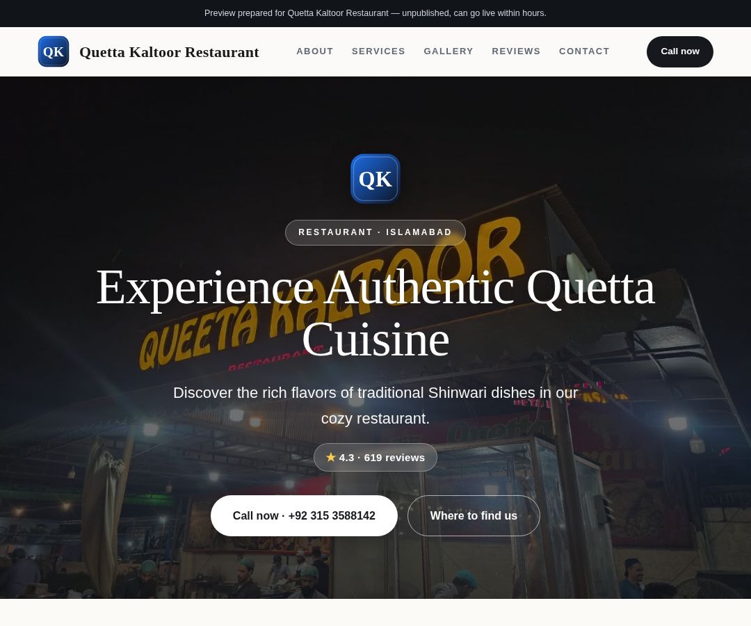Quetta Kaltoor Restaurant
