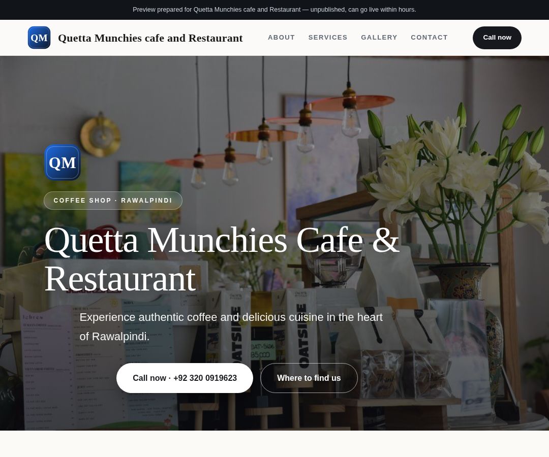 Quetta Munchies cafe and Restaurant