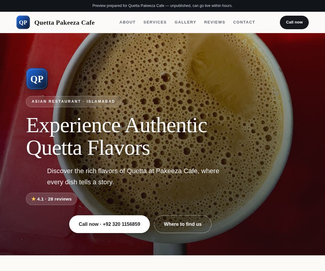 Quetta Pakeeza Cafe