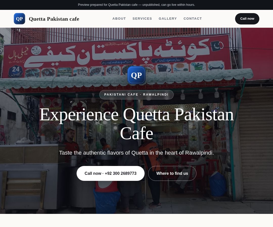 Quetta Pakistan cafe