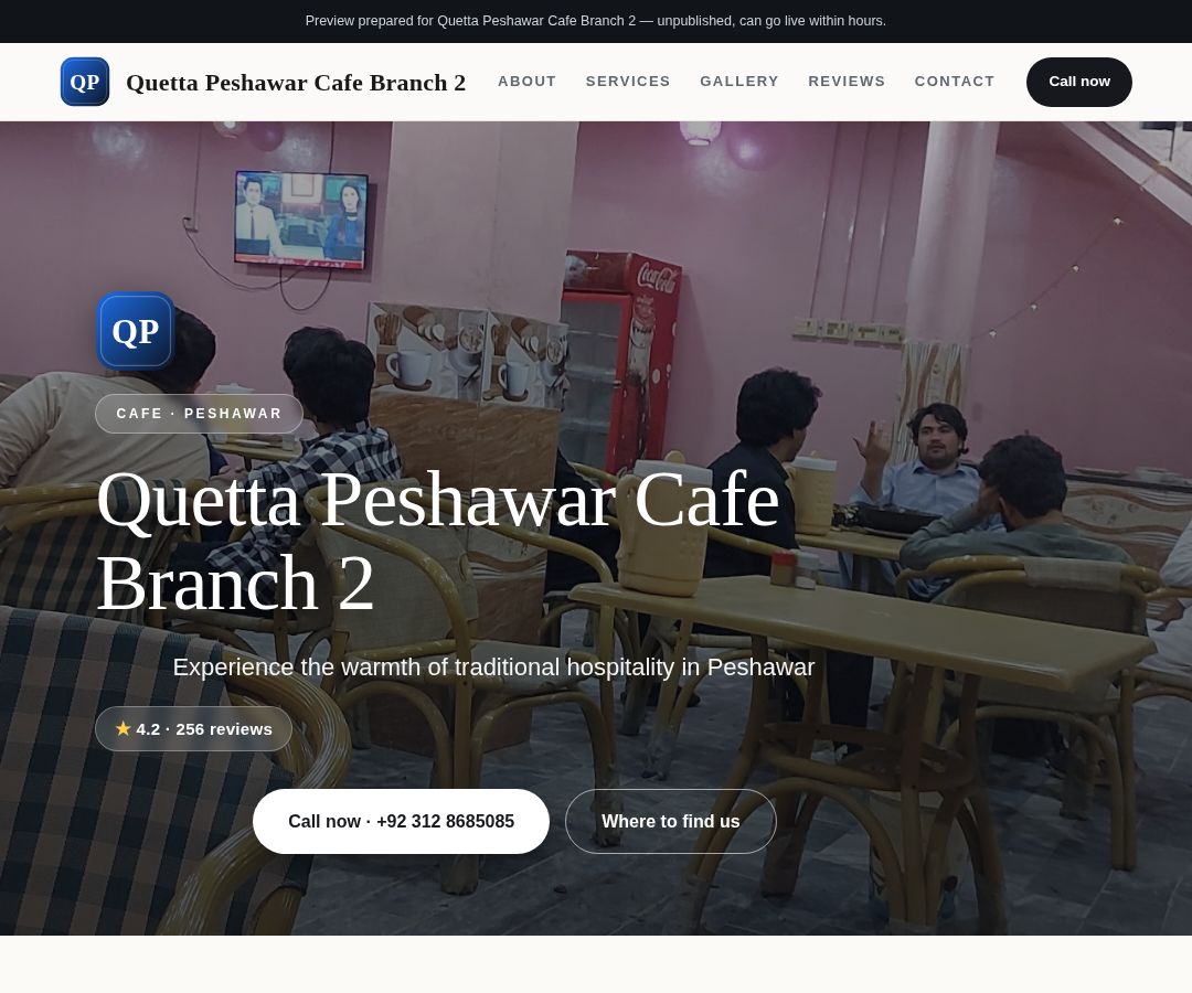 Quetta Peshawar Cafe Branch 2