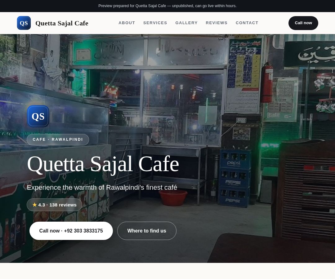 Quetta Sajal Cafe