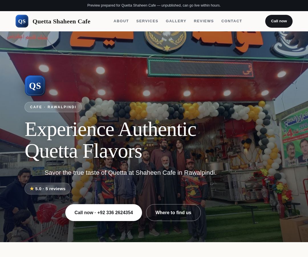 Quetta Shaheen Cafe