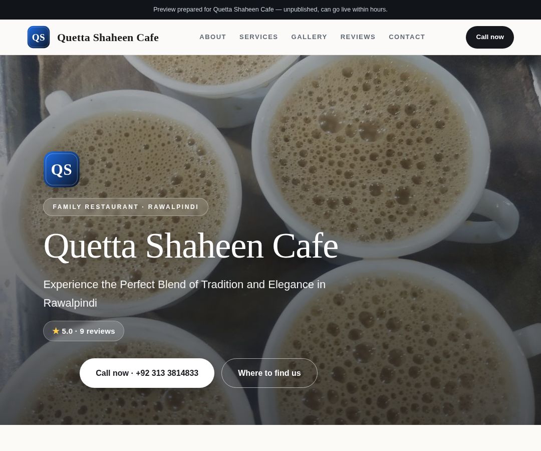 Quetta Shaheen Cafe