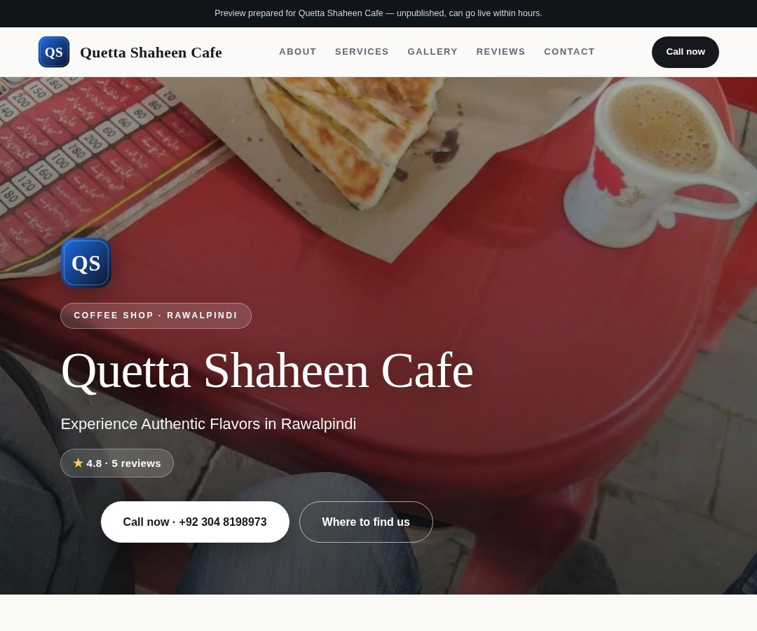 Quetta Shaheen Cafe