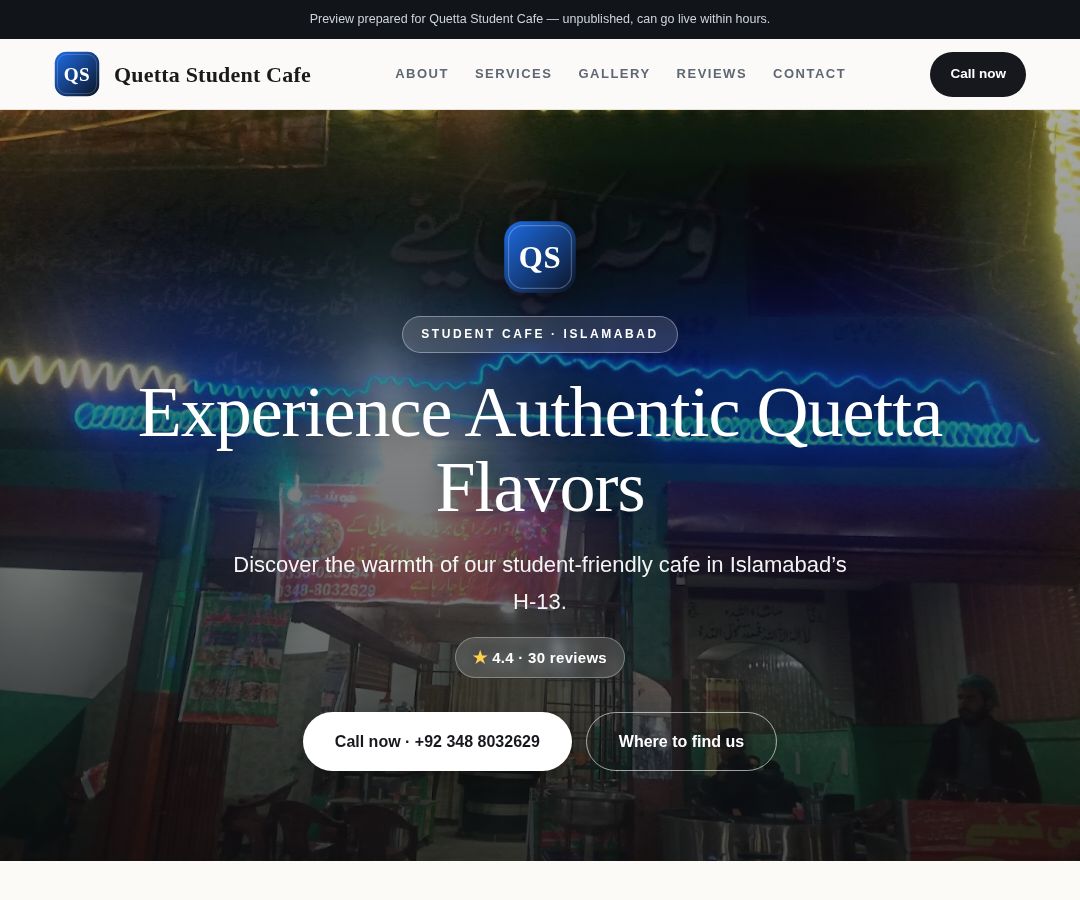 Quetta Student Cafe