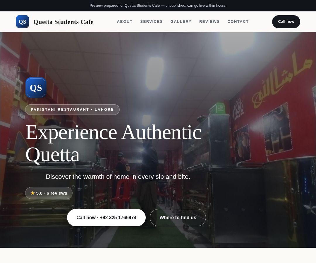 Quetta Students Cafe