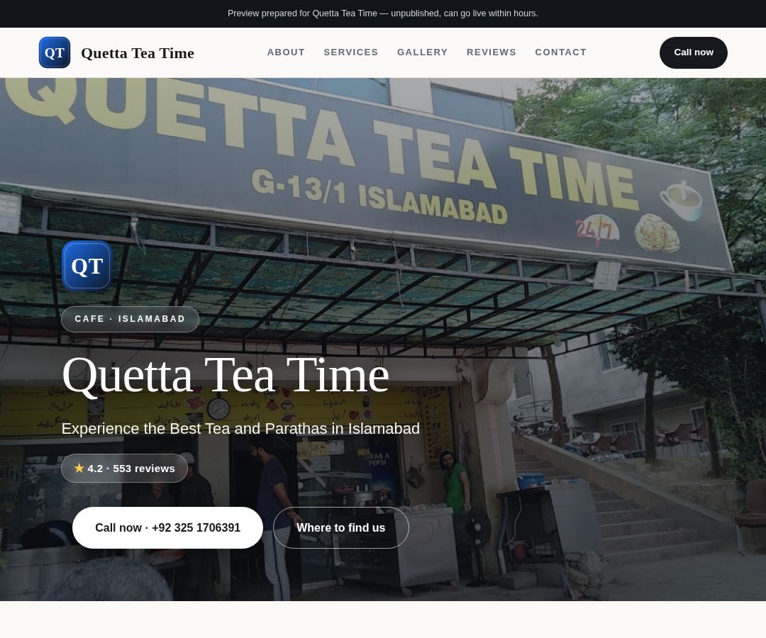 Quetta Tea Time