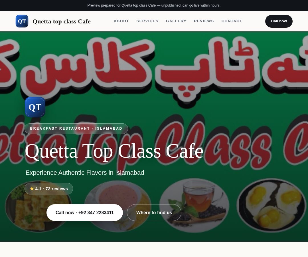 Quetta top class Cafe