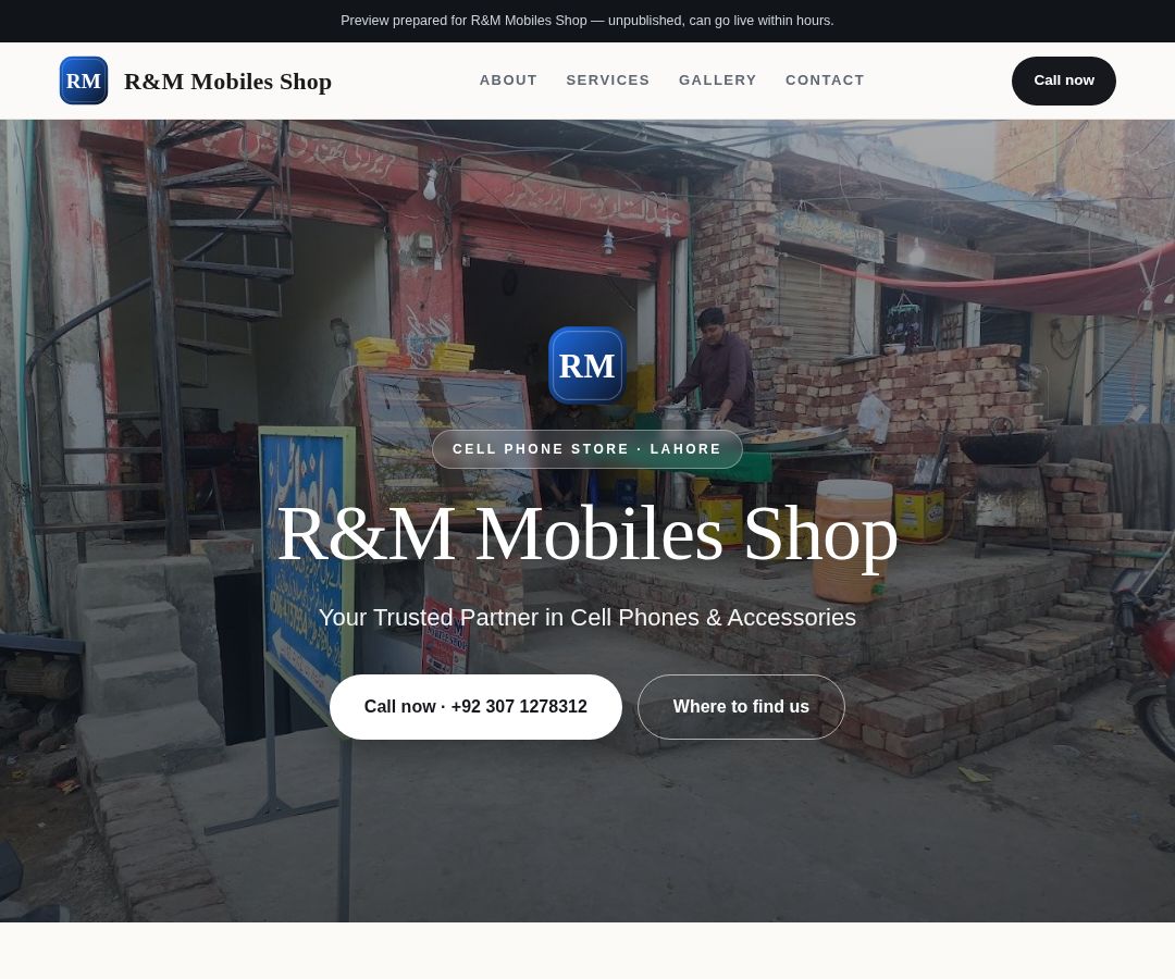 R&M Mobiles Shop