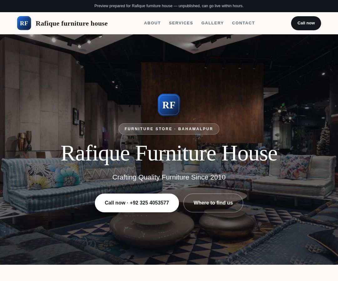 Rafique furniture house