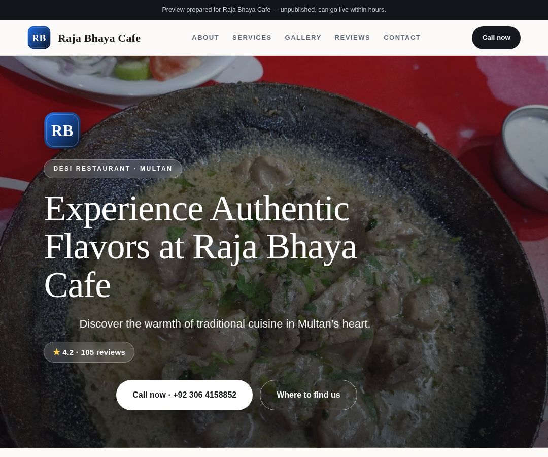 Raja Bhaya Cafe