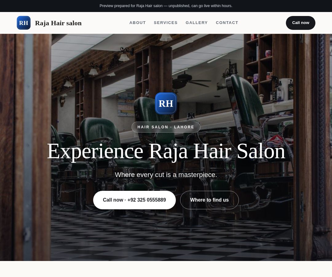 Raja Hair salon