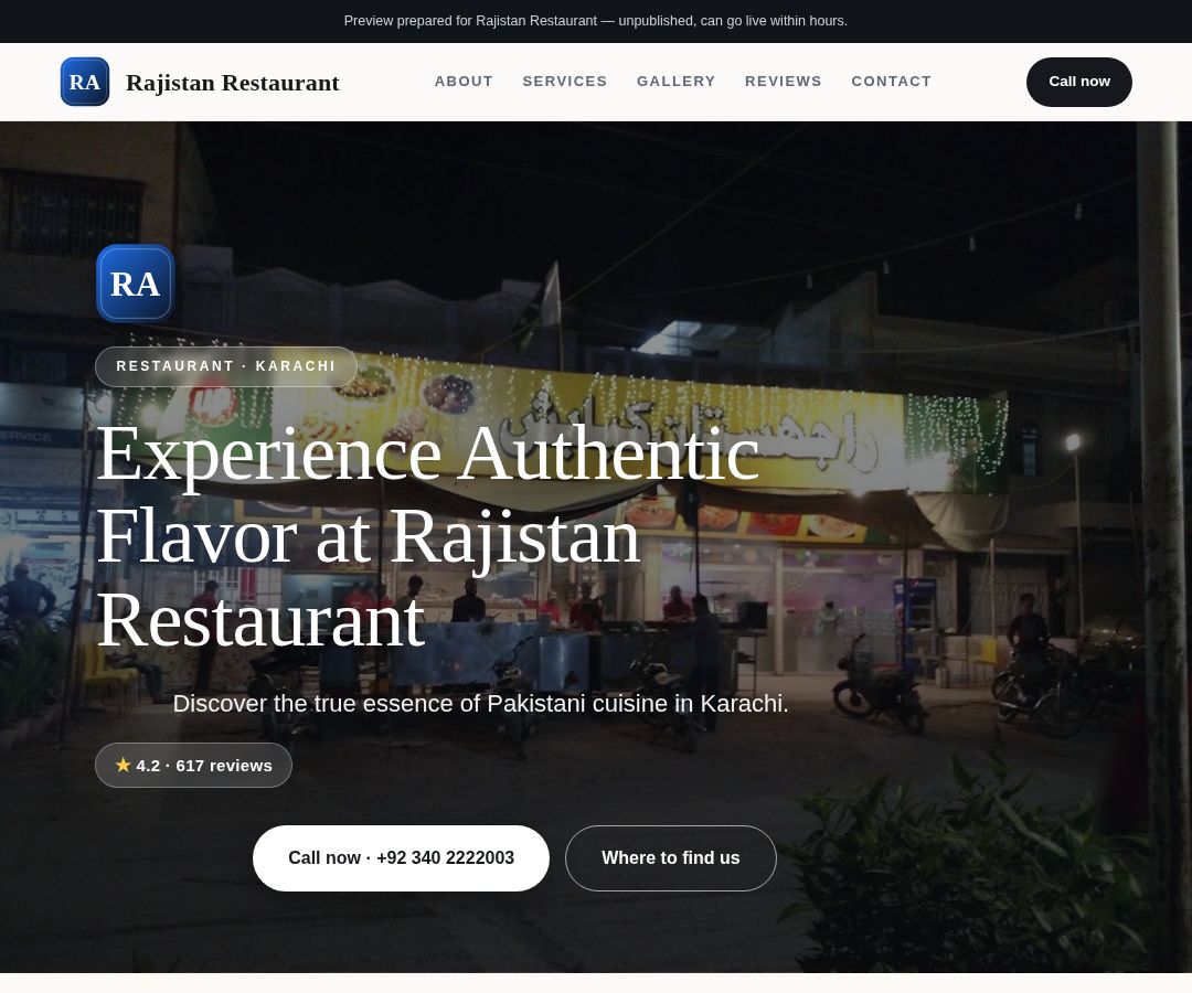 Rajistan Restaurant