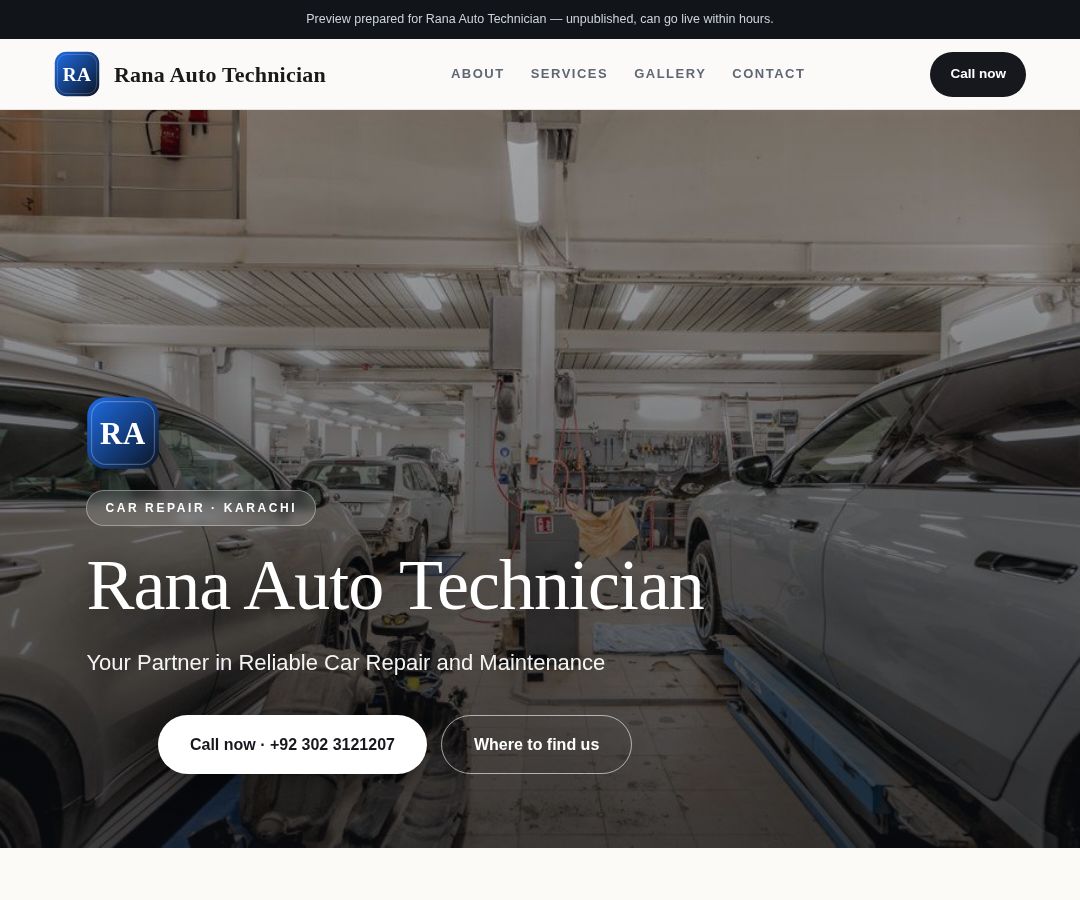 Rana Auto Technician
