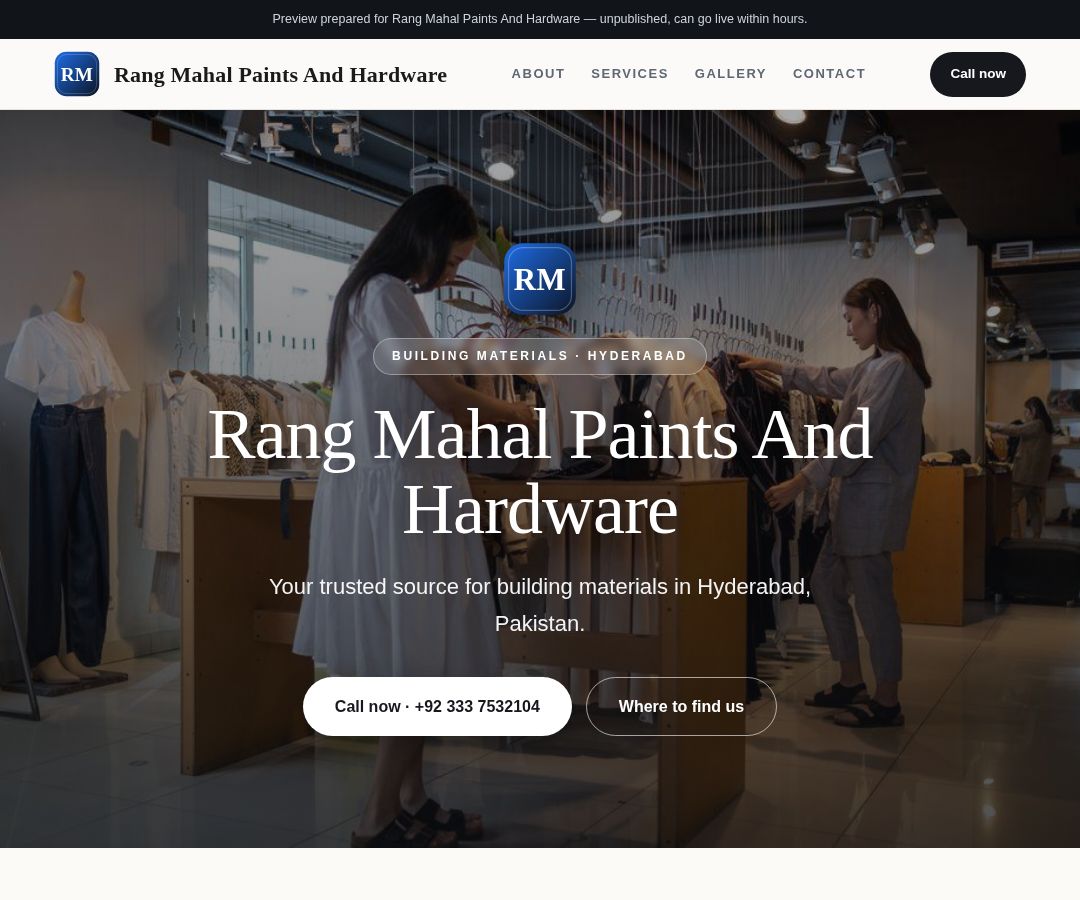Rang Mahal Paints And Hardware