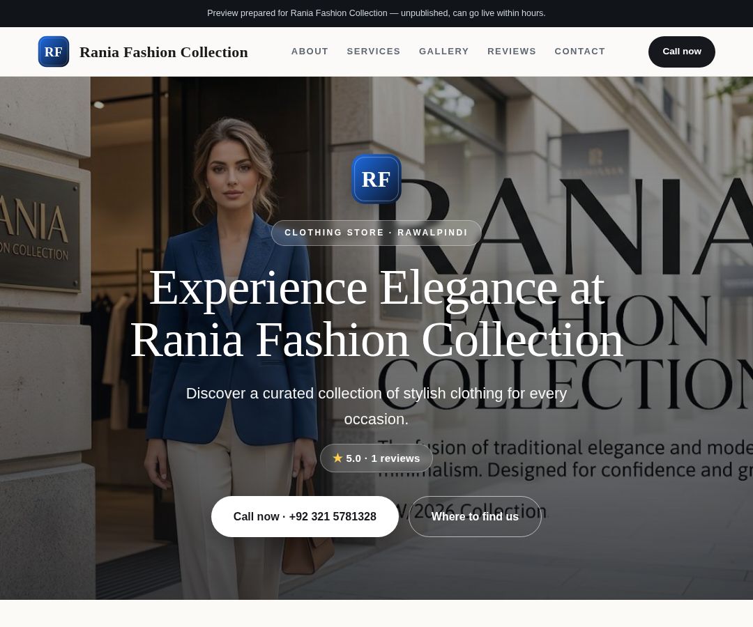 Rania Fashion Collection