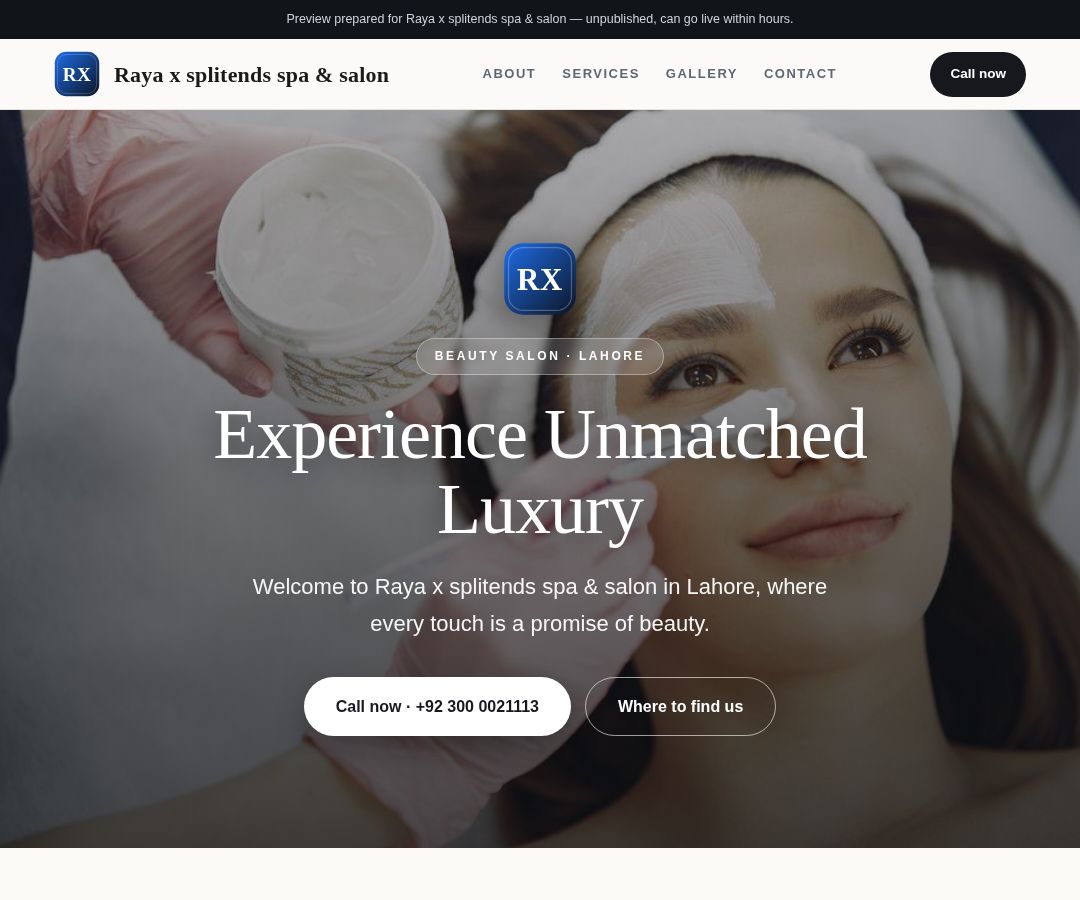 Raya x splitends spa & salon